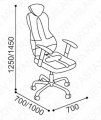 Эргономичное компьютерное кресло GRAND (с прошивкой)