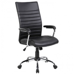 Кресло руководителя «Riva Chair 8234 Черная эко-кожа»
